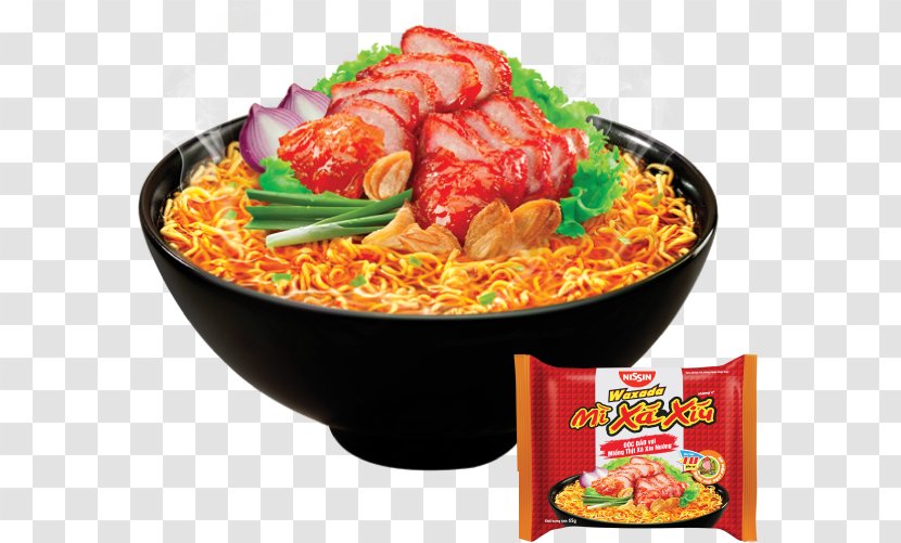 Chinese Cuisine Char Siu Instant Noodle Ramen Nissin Foods - Can - Bao Dough Transparent PNG