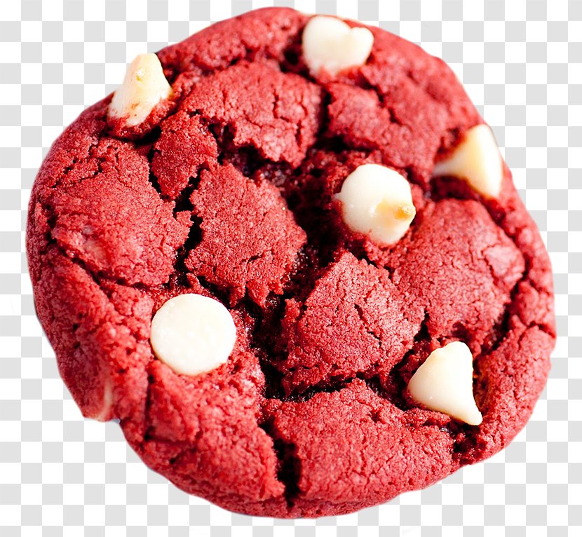 Red Velvet Cake Chocolate Chip Cookie White Frosting & Icing - Christmas Transparent PNG