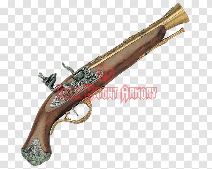 Trigger Firearm Blunderbuss Flintlock Pistol - Flower - Weapon Transparent PNG