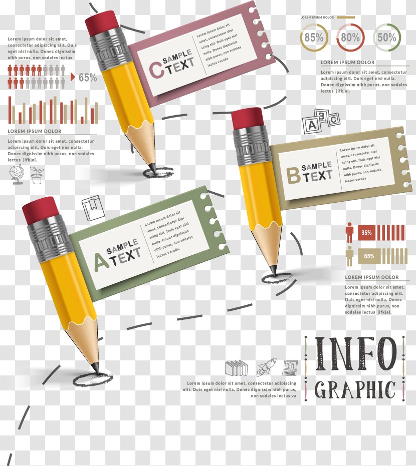 Infographic Icon - Pen - Vector Table Transparent PNG
