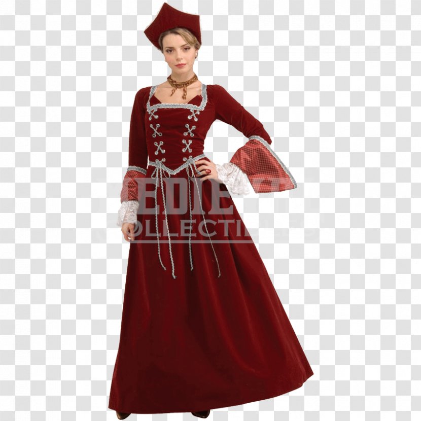Renaissance Costume Dress Clothing Gown Transparent PNG