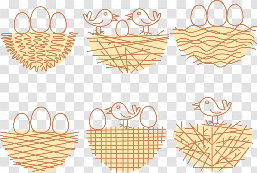 Bird Download - Paper - Hand-drawn Line Bird's Nest Vector Transparent PNG