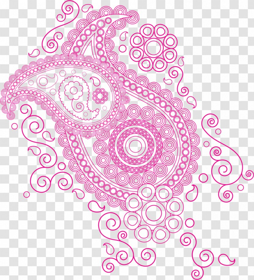 Paisley Motif Pattern - Mehndi - Design Transparent PNG