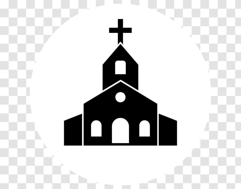 Christian Church Chapel - Black And White Transparent PNG