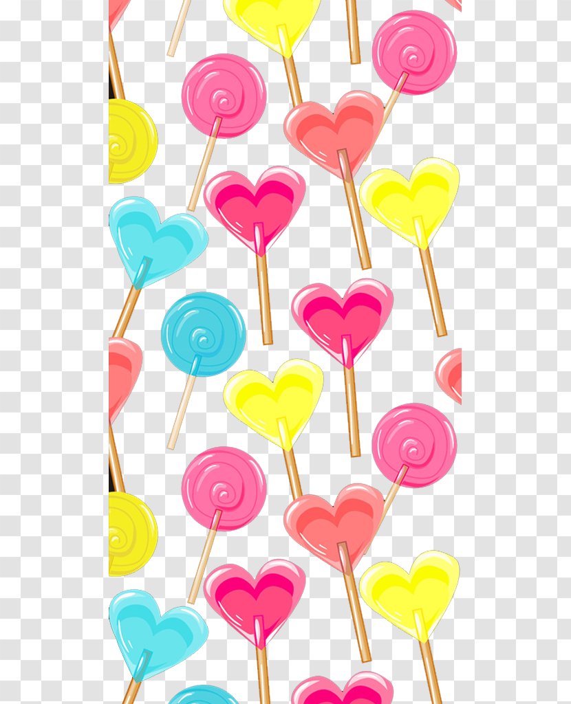 Lollipop Cotton Candy Illustration - Frame - Love Transparent PNG