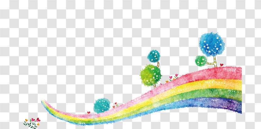 Rainbow Euclidean Vector - Painting Transparent PNG