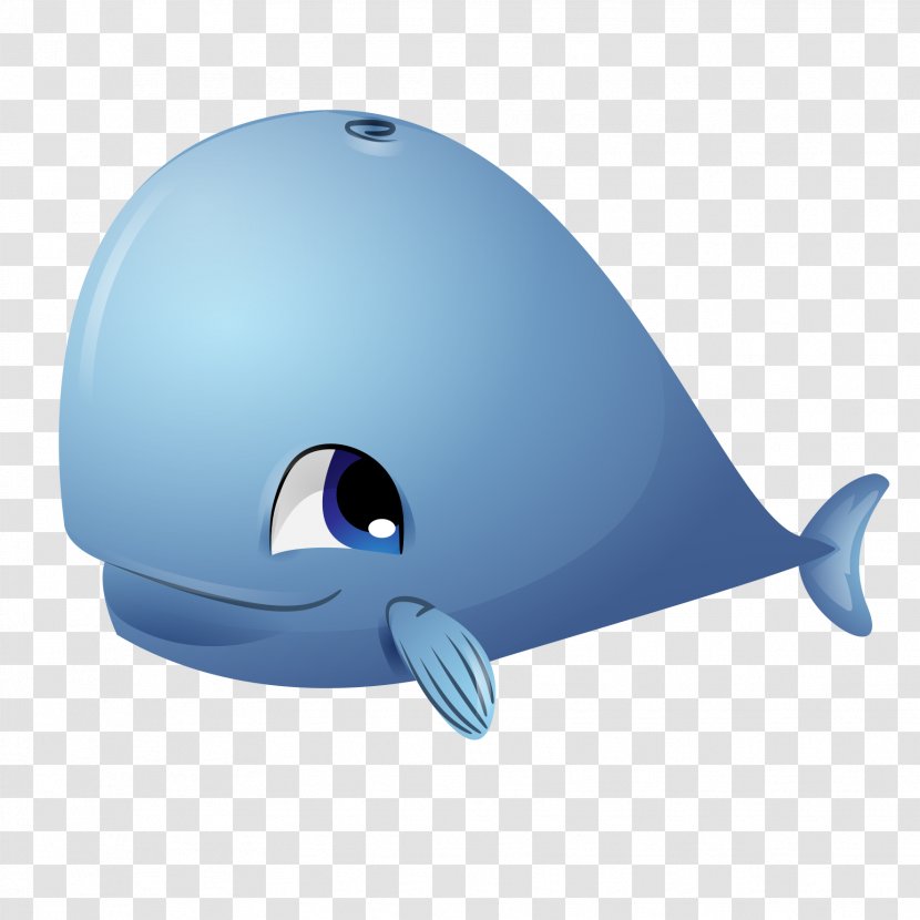 Blue Whale Euclidean Vector - Cartoon Cute Big Transparent PNG