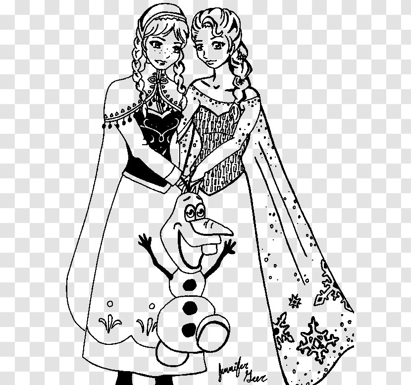 Elsa And Anna Coloring Book Kristoff Transparent PNG