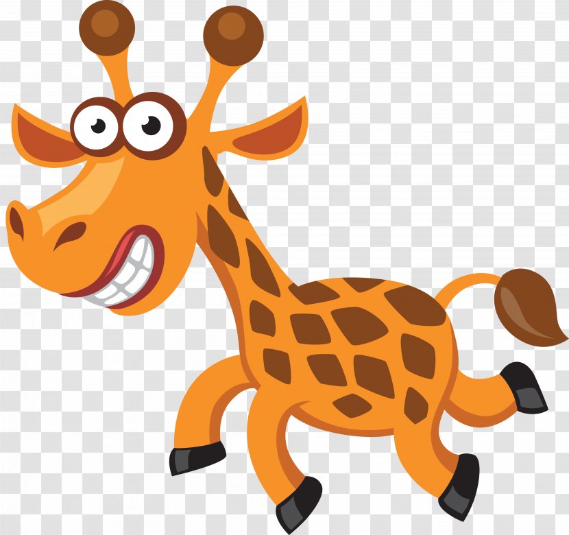 Giraffe Tiger Cartoon Clip Art Transparent PNG