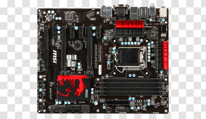 For Msi Ms-7752 Laptop Motherboard Z77A-G45 Ver:1.1 Skt 1155 Ddr3 100% LGA 1150 - Computer Hardware Transparent PNG