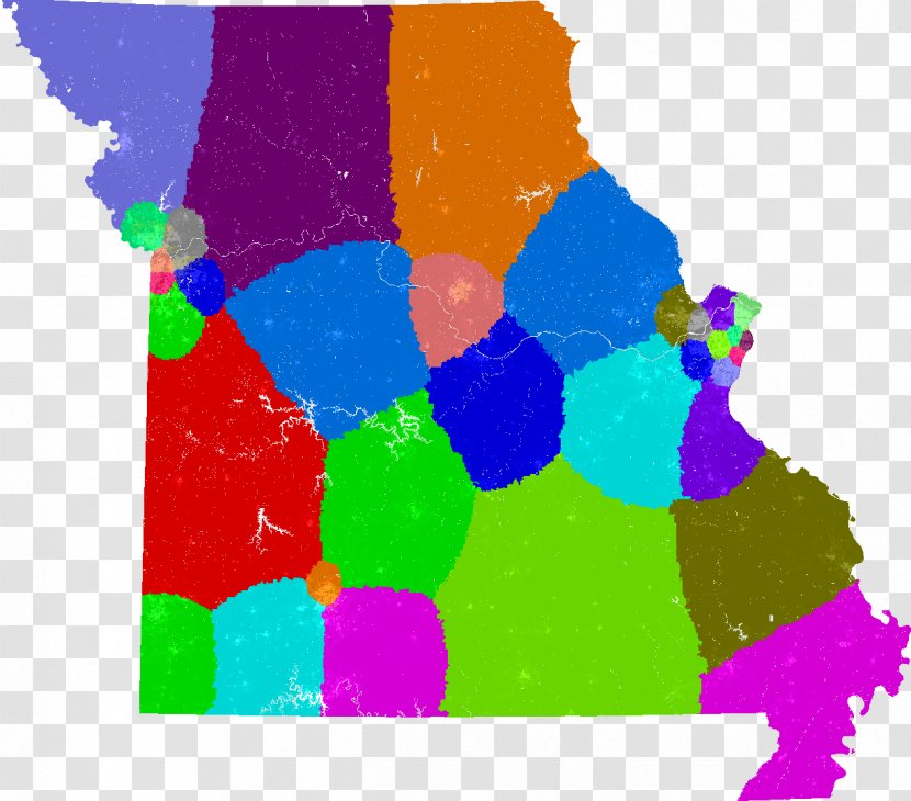 Missouri Senate Map Transparent PNG