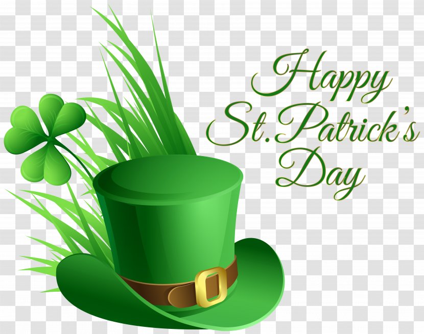 Saint Patrick's Day Icon Scalable Vector Graphics Clip Art - Green - St Patricks Hat And Shamrock Transparent PNG Image Transparent PNG