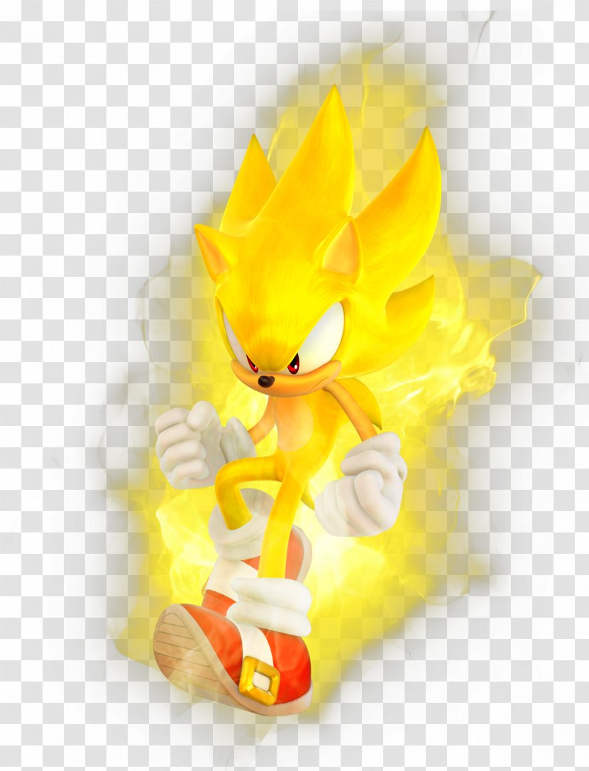 Ariciul Sonic The Hedgehog 2 Super Rush Adventure - Yellow - Finally Transparent PNG