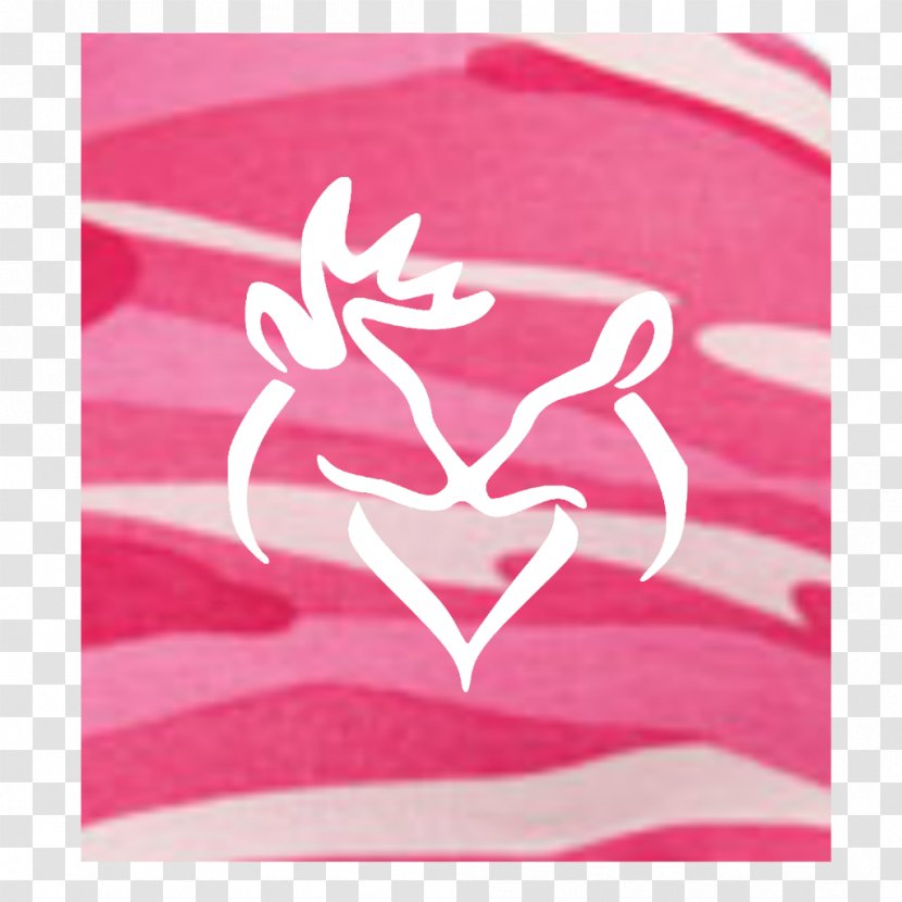 Car Deer Window Decal Sticker - Pink Camo Transparent PNG