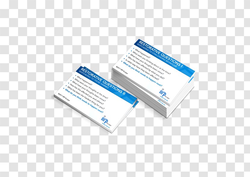 International Institute For Restorative Practices Justice School Business Cards - Spanish Language - Double Sided Visiting Card Transparent PNG