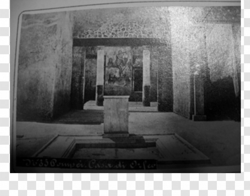 Pompeii Maison Pompéienne Painting Art - Monochrome Photography Transparent PNG