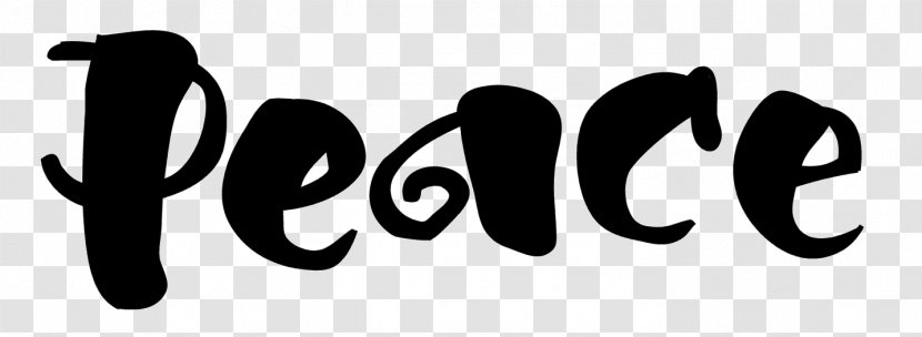 Word Peace Symbols Clip Art - Logo Transparent PNG