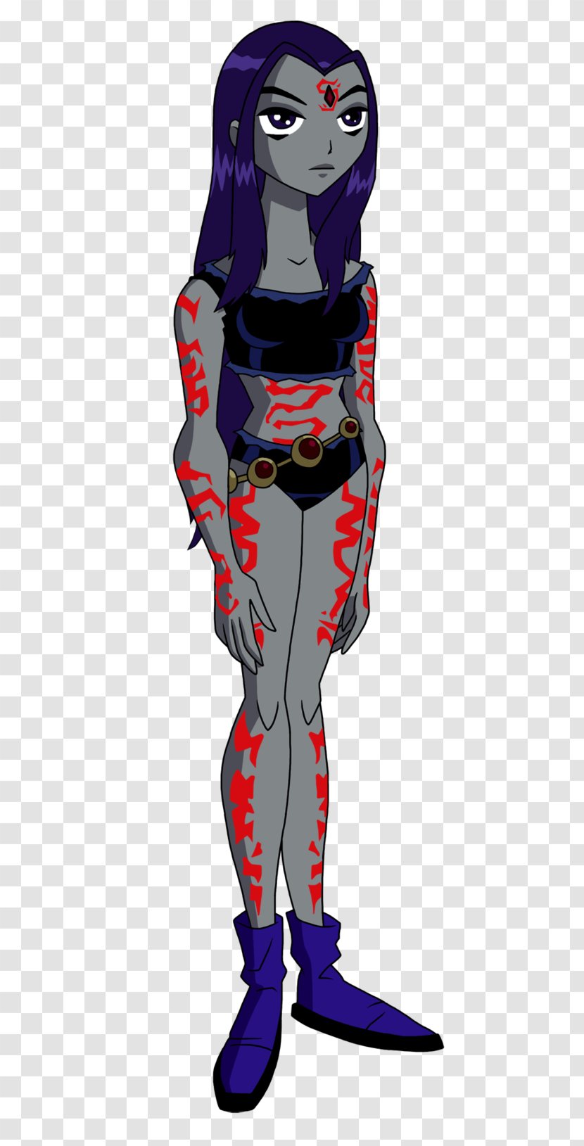 Raven Birthmark Cyborg Beast Boy Starfire - Superhero Transparent PNG
