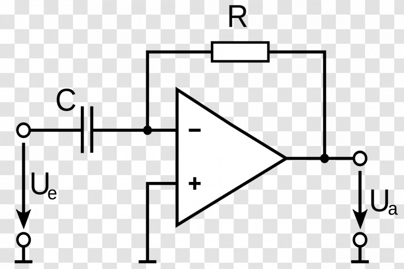 Operational Amplifier Integrator Electronic Circuit Electronics - Electrical Circuits Transparent PNG