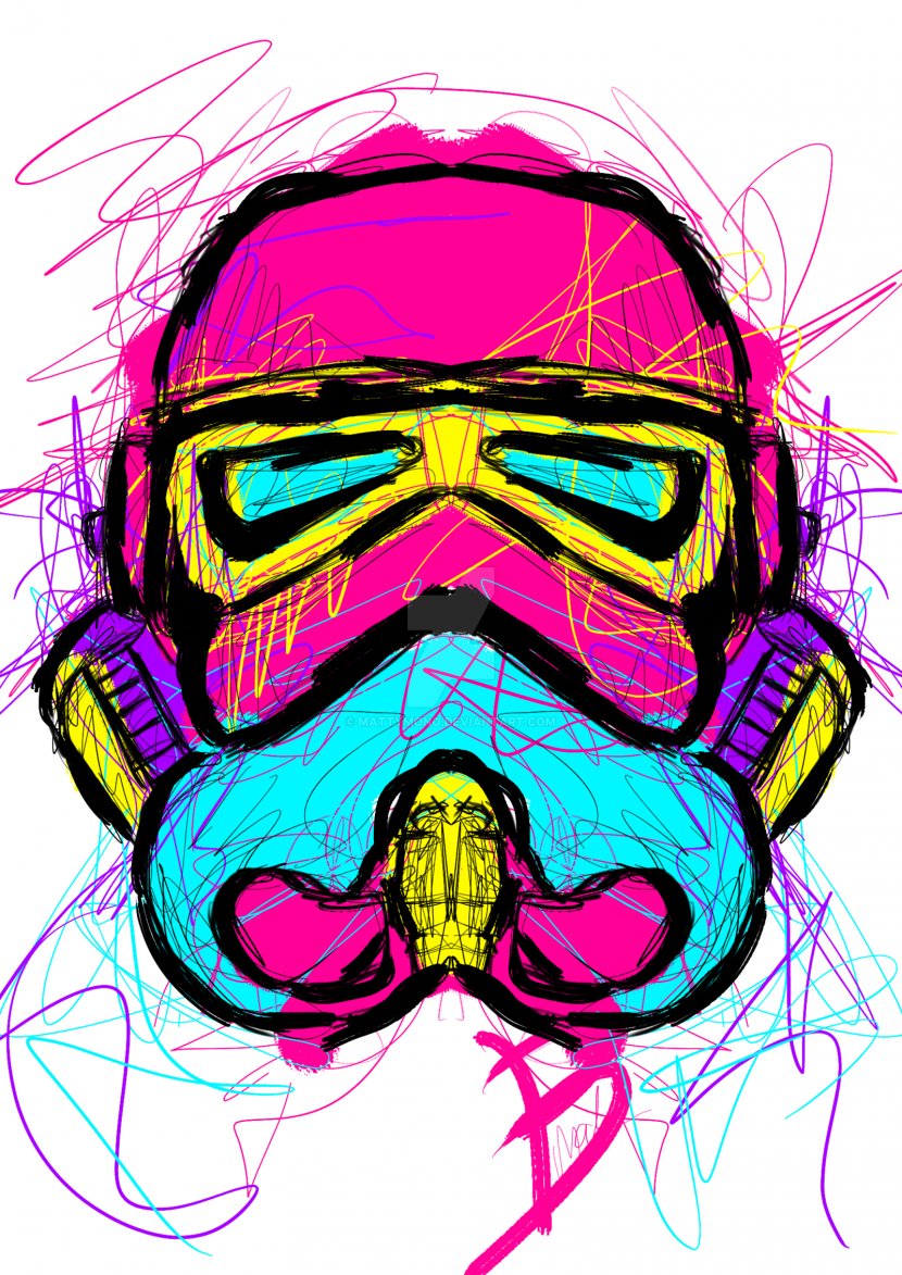 Stormtrooper Pop Art Artist Canvas Transparent PNG