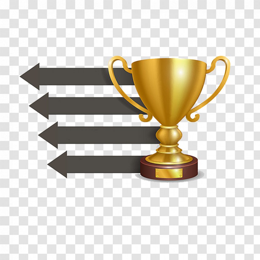 Trophy Euclidean Vector Medal - Flat Design - Ppt Transparent PNG