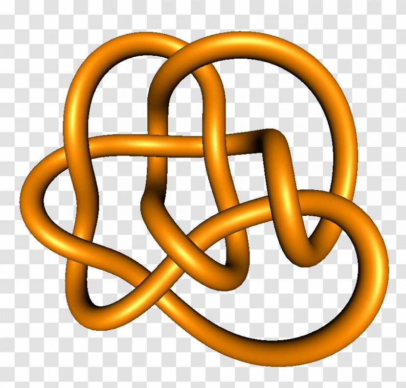 Knot Theory Mathematics Prime Clip Art - Yellow - Braided Flowerpot Transparent PNG