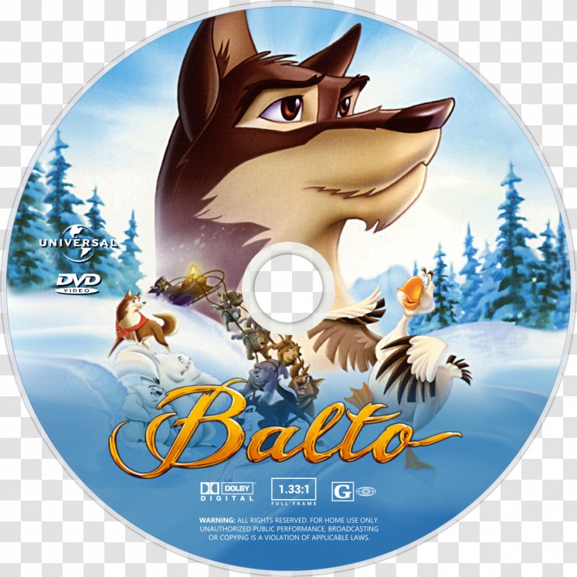 Dog Balto DVD Alaskan Husky Film - Poster Cover Transparent PNG