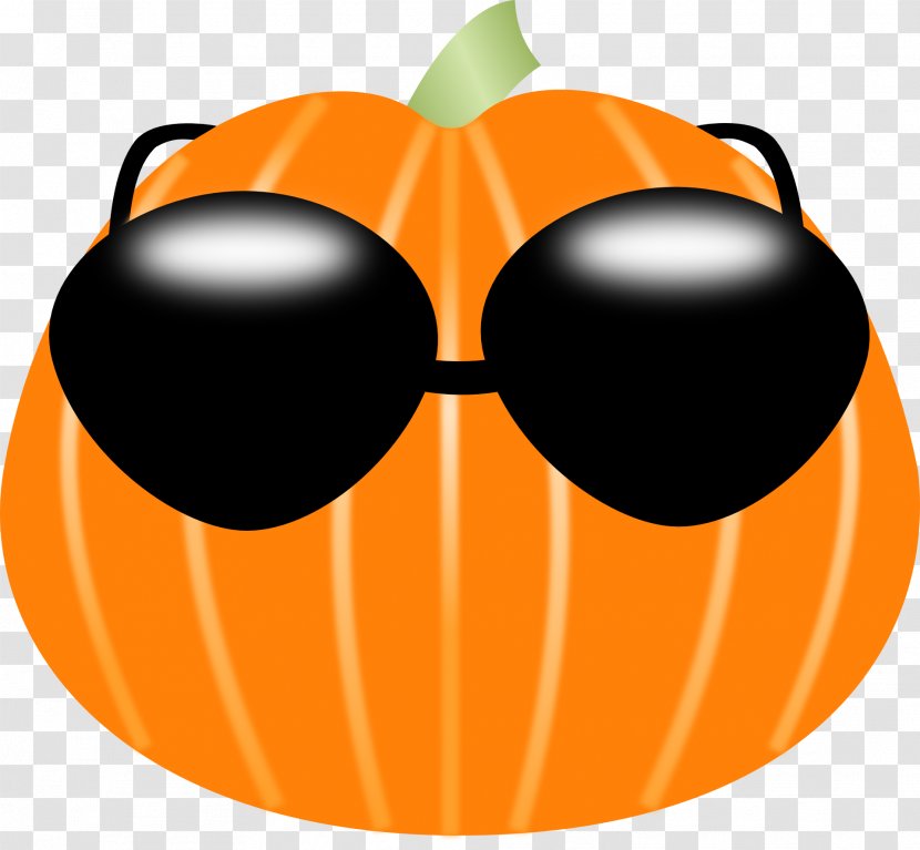 Pumpkin Sunglasses Clip Art - Smile Transparent PNG