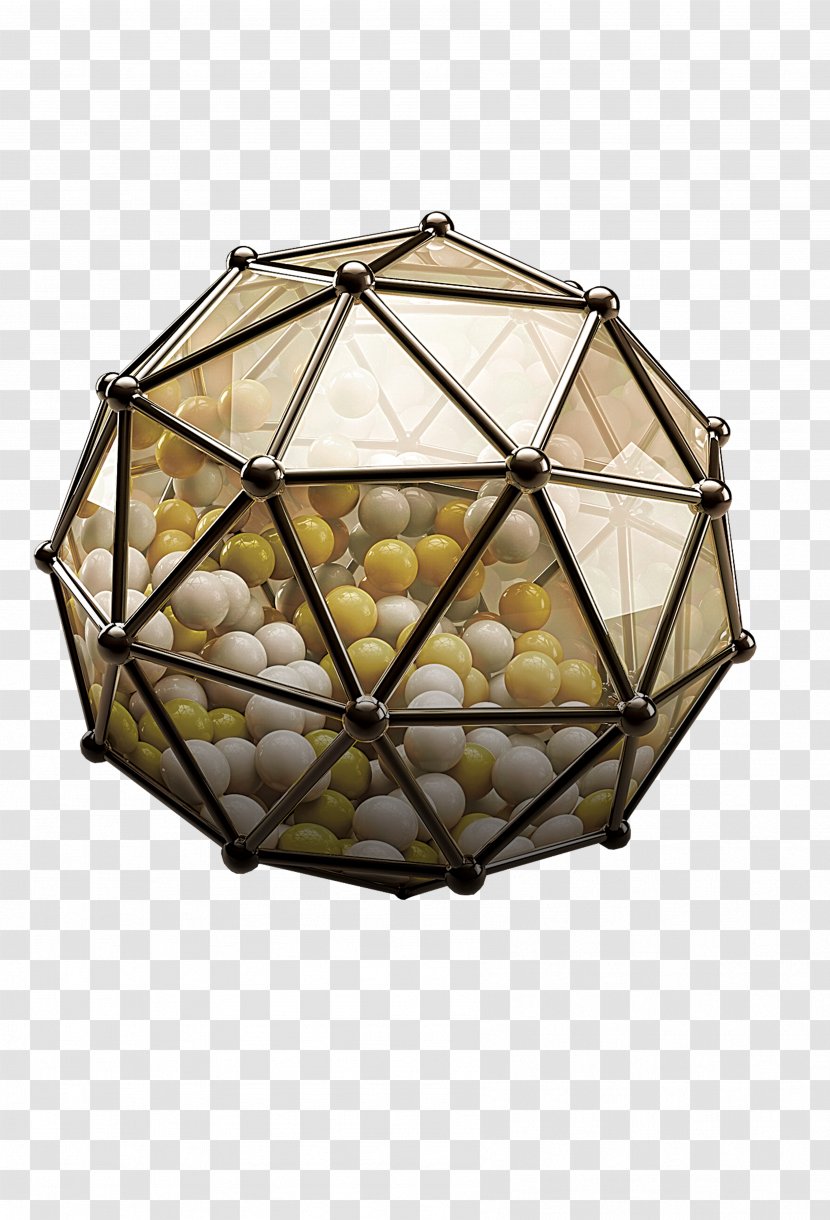 Sphere Ball Three-dimensional Space Polyhedron - Window - Material Transparent PNG