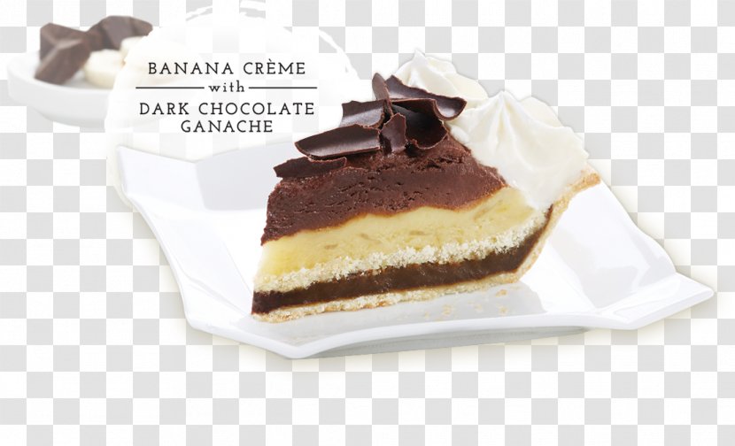 Cream Pie Ganache Cheesecake Apple - Chocolate Transparent PNG