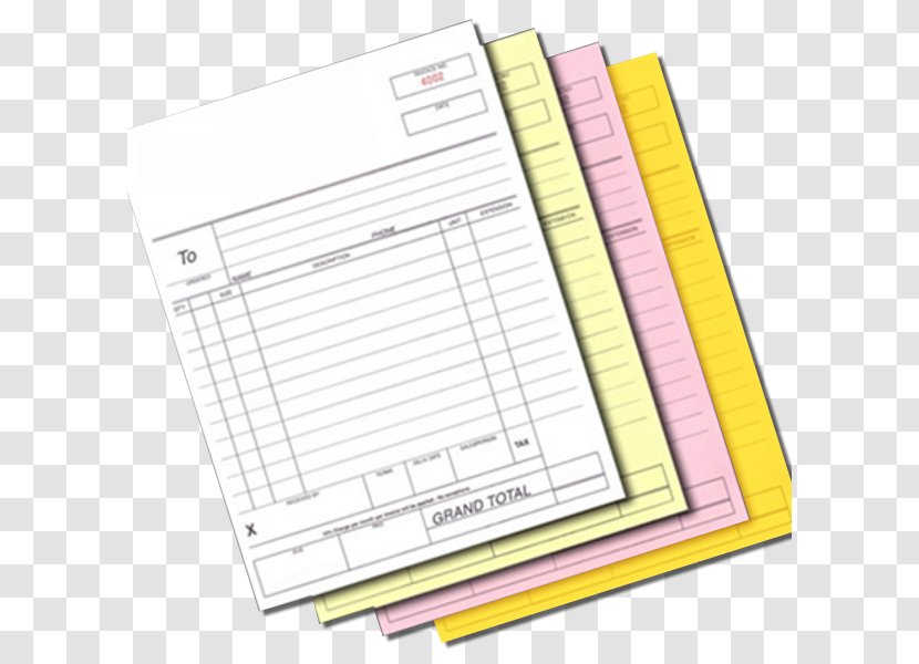 Paper Printing Document Invoice Form - Silhouette - Double Sided Flyer Transparent PNG