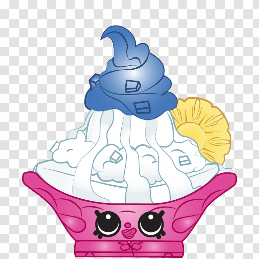 Ice Cream Cake Shopkins Food - Apple Transparent PNG