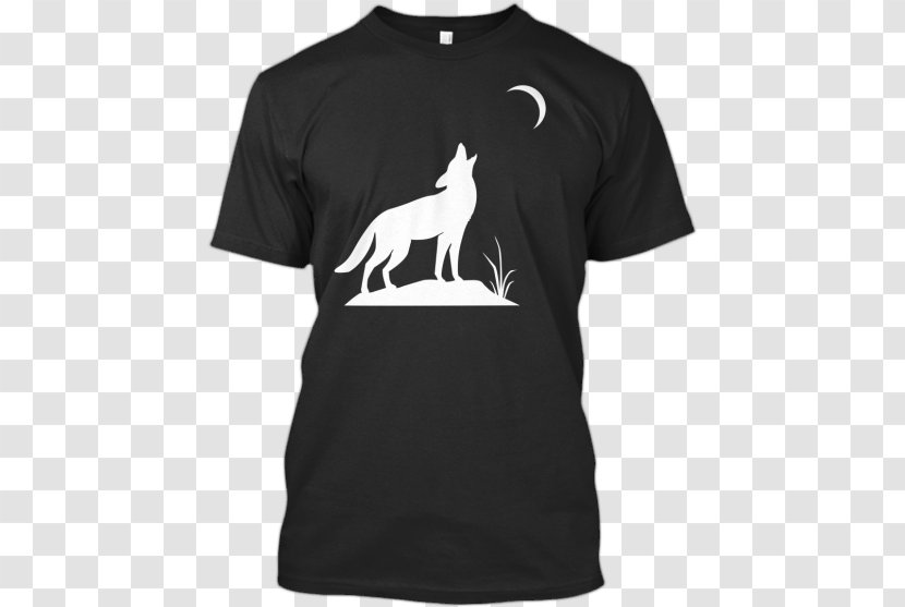 T-shirt Business Promotional Merchandise - Neck - Wolf Howling In The Moonlight Transparent PNG