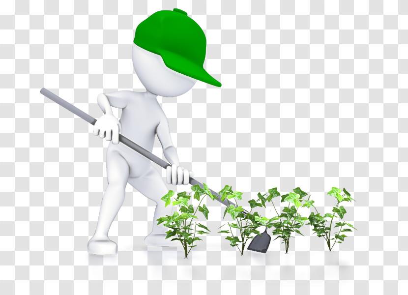 Green Plant Animation Gardener Transparent PNG