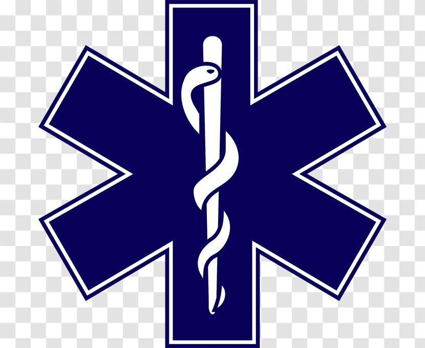 Star Of Life Emergency Medical Technician Services Paramedic Decal - Ambulance - Firefighter Transparent PNG