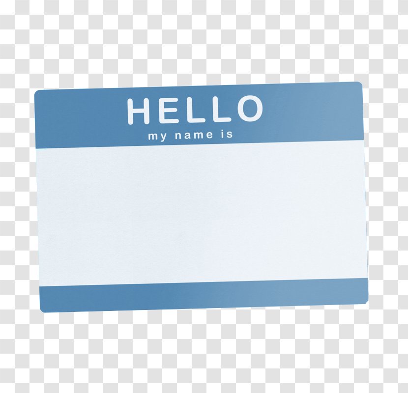 Party Adult Brand Rectangle Font - Name Tag Transparent PNG