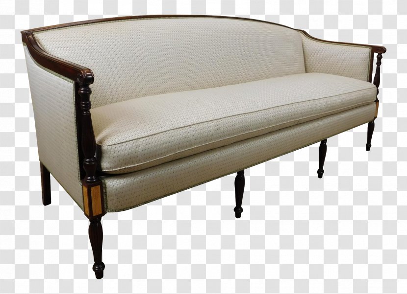 Loveseat Table Chair Couch Sheraton Style - Wood Transparent PNG