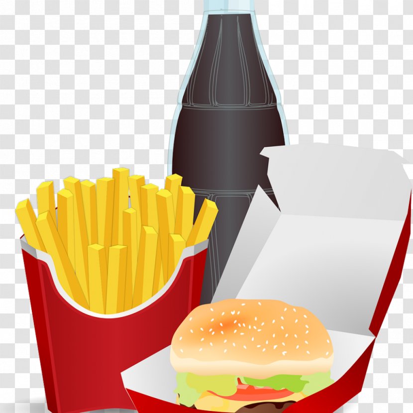 French Fries Hamburger Chicken Nugget Fizzy Drinks - Dish - Drink Transparent PNG