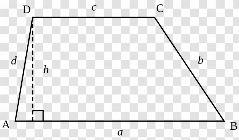 Trapezoid Two-dimensional Figures Parallel Triangle Geometry - Wikipedia Transparent PNG