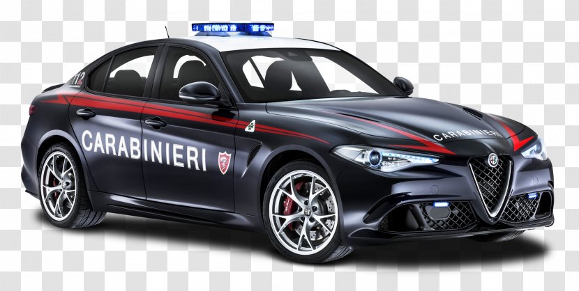 Alfa Romeo Giulia Giulietta Quadrifoglio Verde Car - Performance - Police Transparent PNG