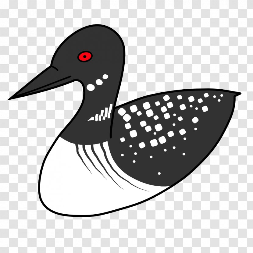 Duck Bird Common Loon Clip Art - Beak Transparent PNG
