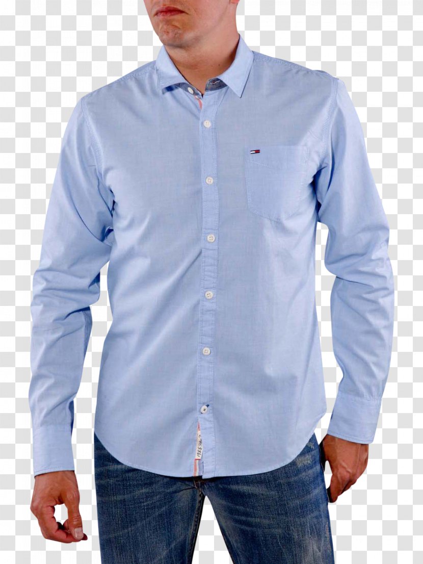 Dress Shirt End-on-end Jeans Blue Transparent PNG