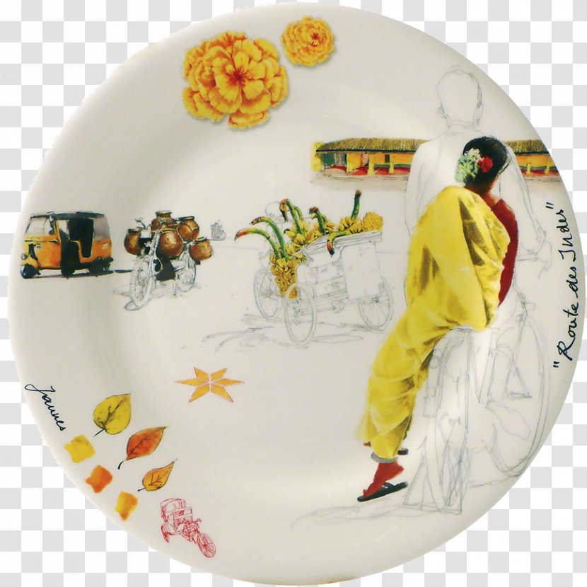 Plate Food Presentation Faience Tableware Service De Table - Yellow - Cake Transparent PNG