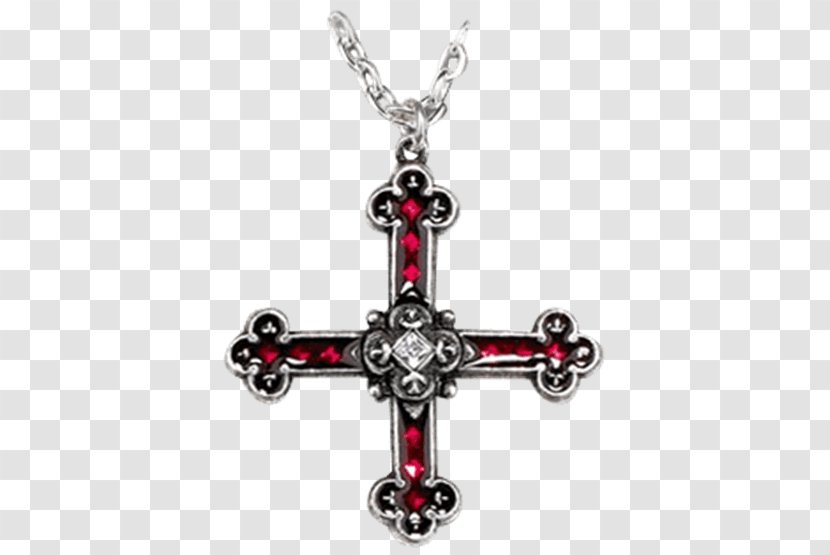 Cross Charms & Pendants Crux Gemmata Symbol Jewellery - Pearl Transparent PNG