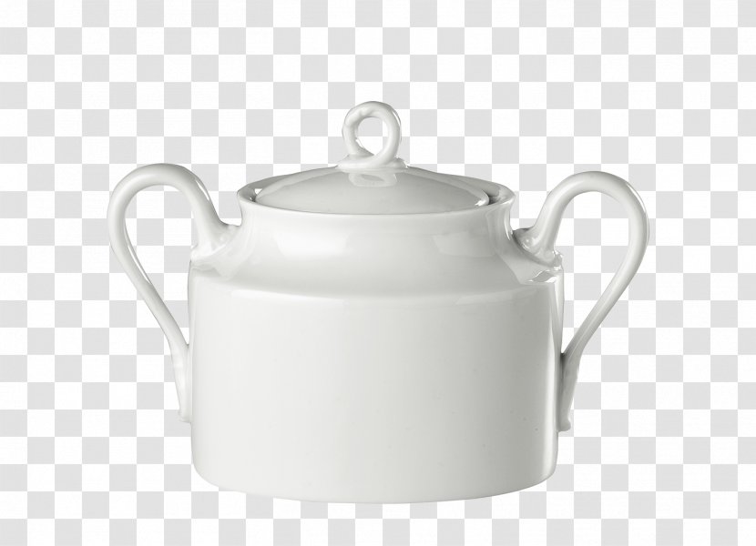 Kettle Teapot Tableware Ceramic - Serveware - White Sugar Container Transparent PNG