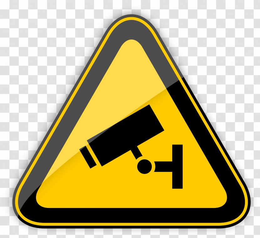 Warning Sign Symbol Clip Art - Barricade Tape - Cctv Transparent PNG