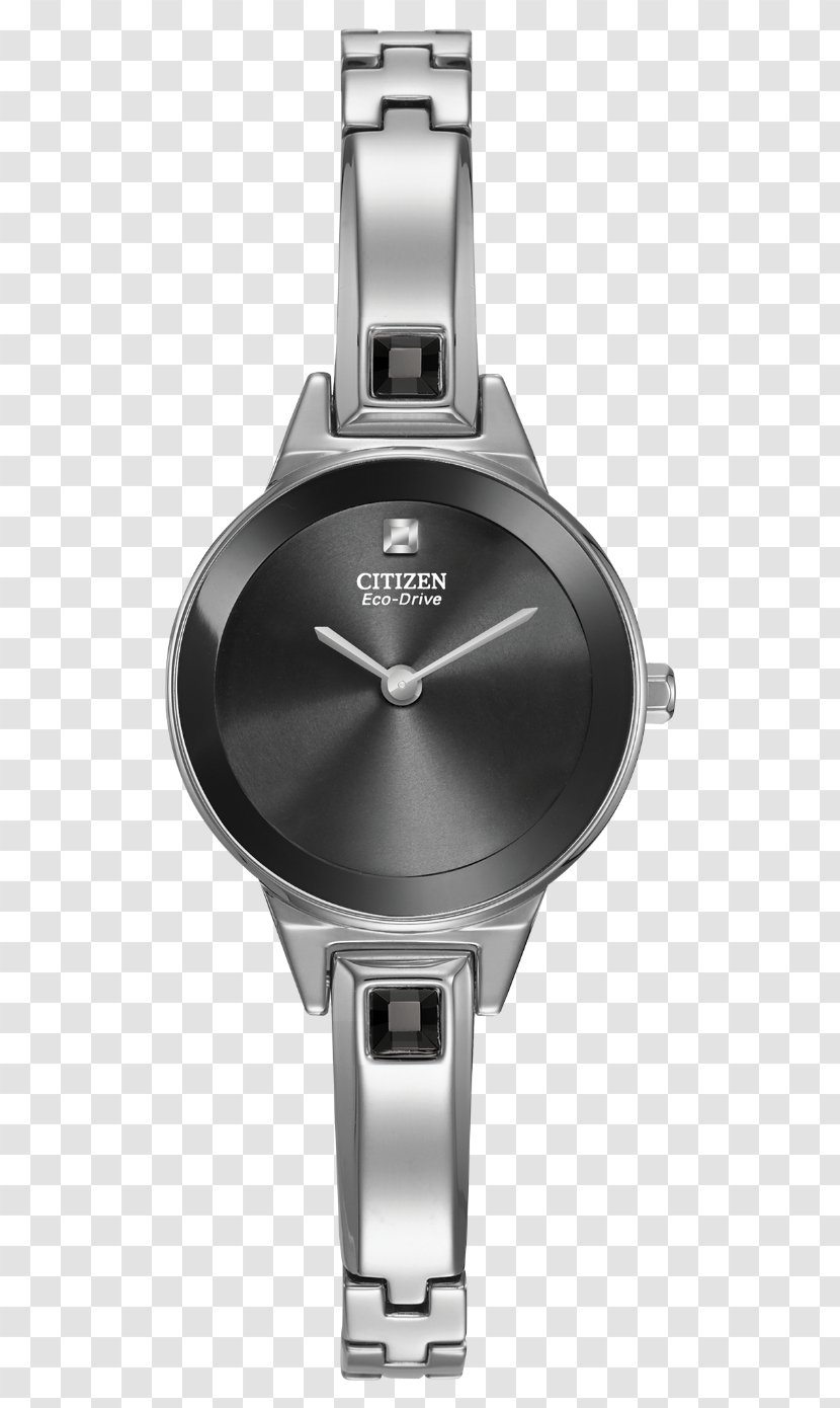 Eco-Drive Citizen Holdings Watch Bangle Jewellery - Bulova - Beautifully Textured Crystal Button Transparent PNG
