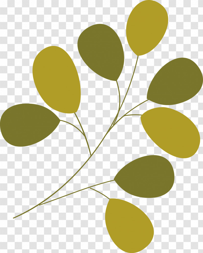 Branch Plant Stem Leaf Yellow Flower Transparent PNG