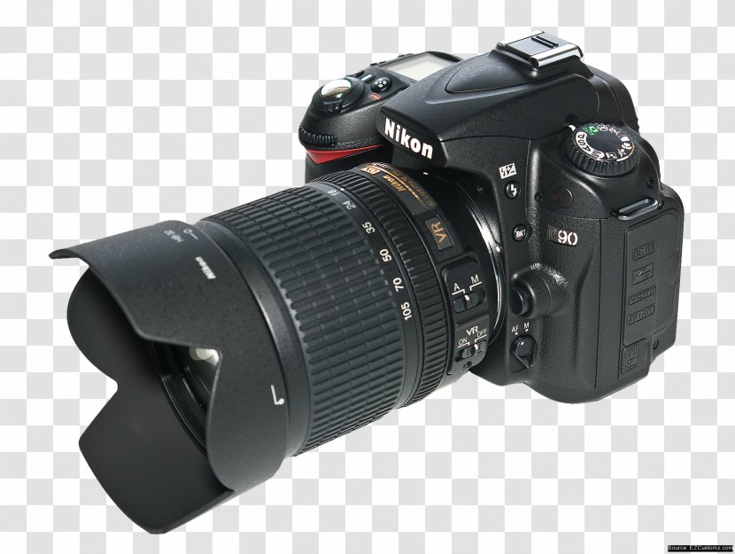 Nikon D90 AF-S DX Nikkor 18-105mm F/3.5-5.6G ED VR D7000 Camera Digital SLR - Cameras Transparent PNG