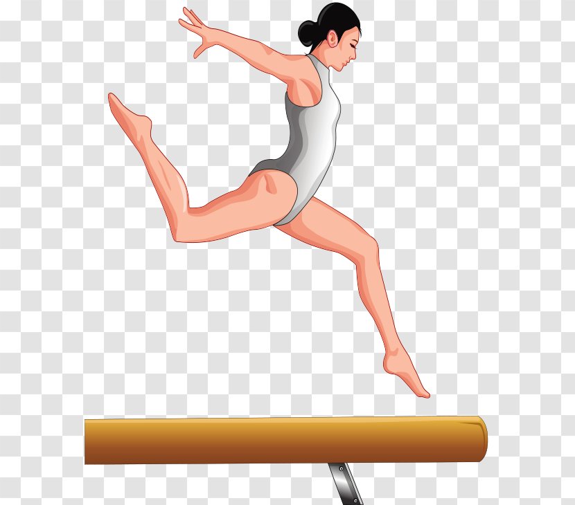 Gymnastics Illustration - Silhouette - Beauty Transparent PNG